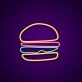 Hamburger Neon Sign