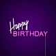 Happy Birthday Neon Sign