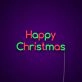 Happy Christmas Neon Sign