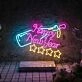Happy New Year Bottle Neon Sign