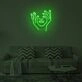 LEAN ON ME" LED Neon Sign