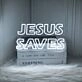 Jesus Saves Neon Sign