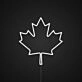 Maple Leaf Canada Day Neon Sign