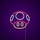 Mario Mushroom Neon Sign