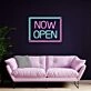 Now Open Square Neon Sign