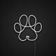 Pawprint Lineart Neon Sign