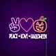 Peace Love Halloween Neon Sign