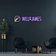 Will and James Neon Sign