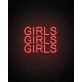 GIRLS GIRLS GIRLS V2 Neon Sign