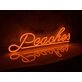 Peaches Neon Sign