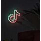 TIKTOK Green and Red Neon Sign