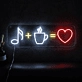 Coffee Music Love Neon Sign