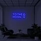 TO THE MOON" LED Neon Sign