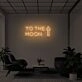 TO THE MOON" LED Neon Sign