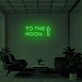 TO THE MOON" LED Neon Sign