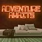 Adventure Awaits Neon Sign