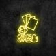 Cards and Games Neon Sign