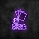 Cards and Games Neon Sign