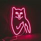 Cat Birdie Neon Sign