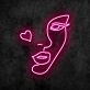 Cheeky Heart Neon Sign