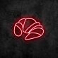 Croissant Neon Sign