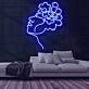 Flower Face Neon Sign