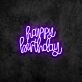 Happy Birthday Neon Sign