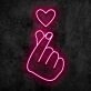 Heart Hands Neon Sign