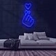 Heart Hands Neon Sign