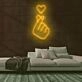 Heart Hands Neon Sign