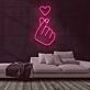 Heart Hands Neon Sign