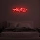 HUSTLE" LED Neon Sign