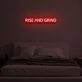 RISE AND GRIND  LED Neon Sign