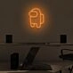 Space Adventure Awaits with Among Us Crewmate Neon Display