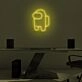 Space Adventure Awaits with Among Us Crewmate Neon Display