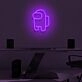 Space Adventure Awaits with Among Us Crewmate Neon Display