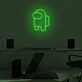 Space Adventure Awaits with Among Us Crewmate Neon Display