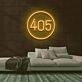 Number 405 Neon Sign