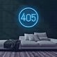 Number 405 Neon Sign