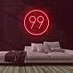Number 99 Neon Sign