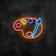 Paint Palette Neon Sign