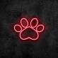 Paw Print Neon Sign