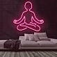 Peace Yoga Neon Sign