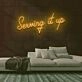 Serving It Up Neon Sign