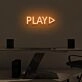 PRESS PLAY" LED Neon Sign