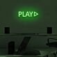 PRESS PLAY" LED Neon Sign