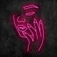 Vampire Girl Neon Sign