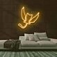 Winged Cat Companion Neon Sign