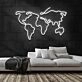World Map Neon Sign