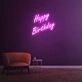 Happy Birthday Neon Sign